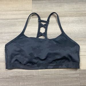 🆕All In Motion Sports Bra Ladder Back Camo Grey